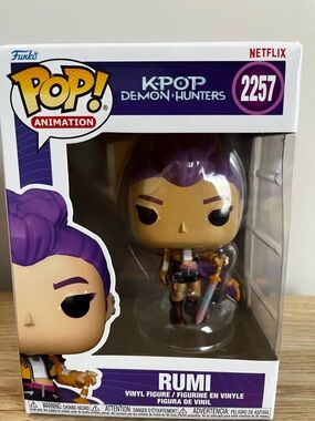 Funko Pop! Rumi K-Pop Demon Hunters Vinyl Figure - Purple, Yellow, Black
